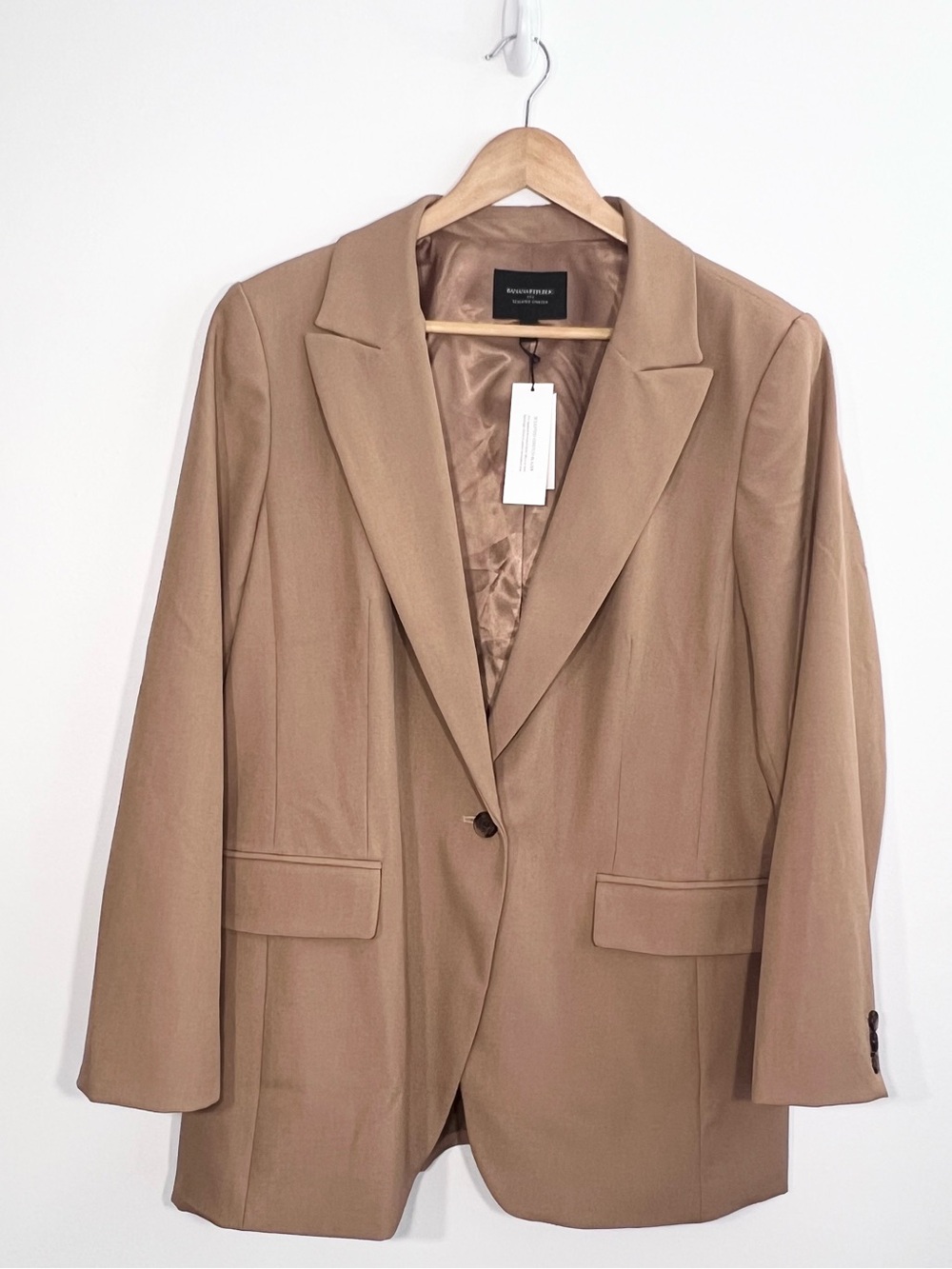 Banana Republic Sculpted Stretch Blazer NWT Size 18 Tan Camel